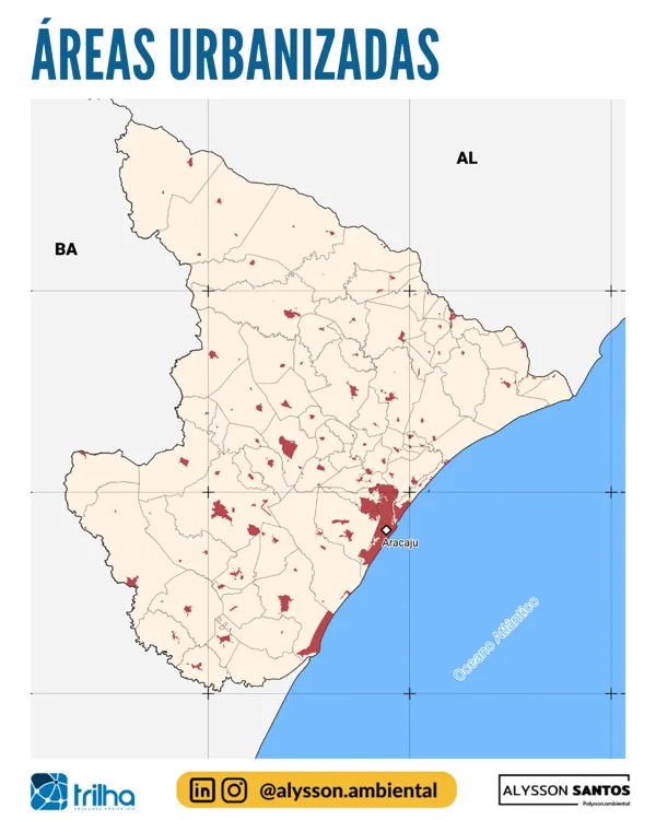 Áreas urbanizadas de Sergipe