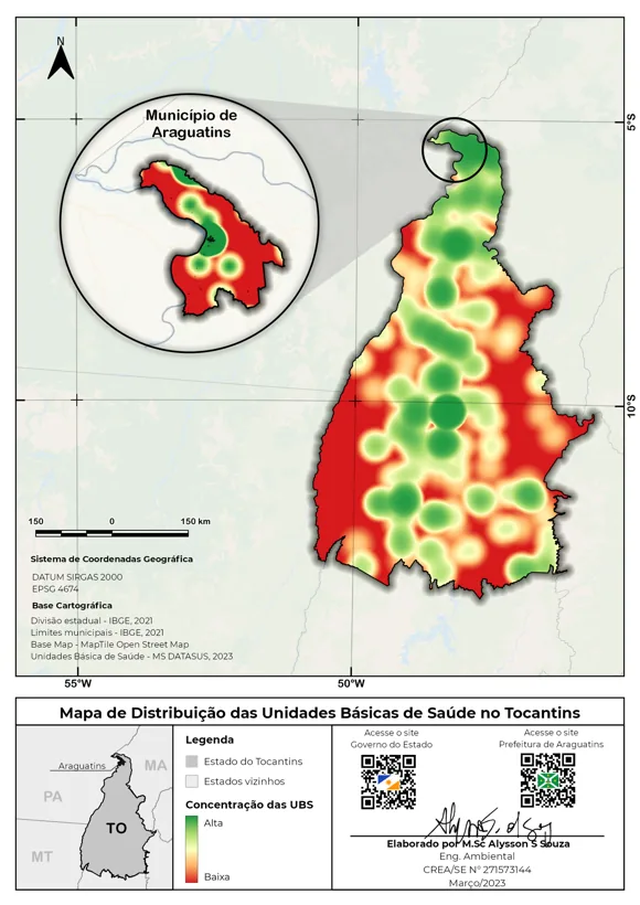 Distribuição de Unidades Básicas de Saúde