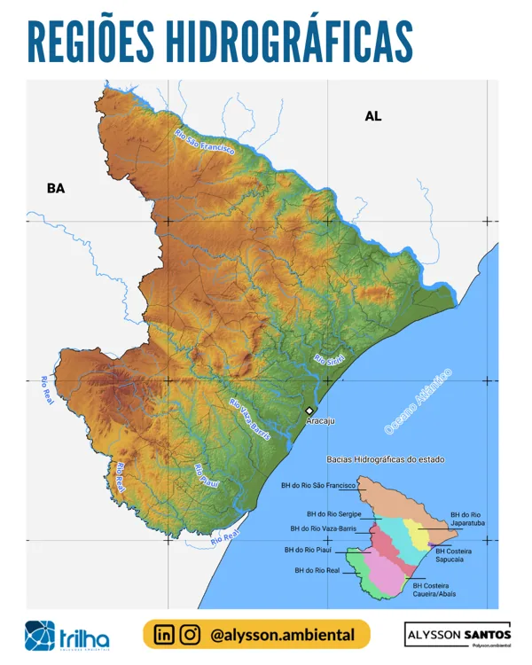 Regiões hidrográficas de Sergipe